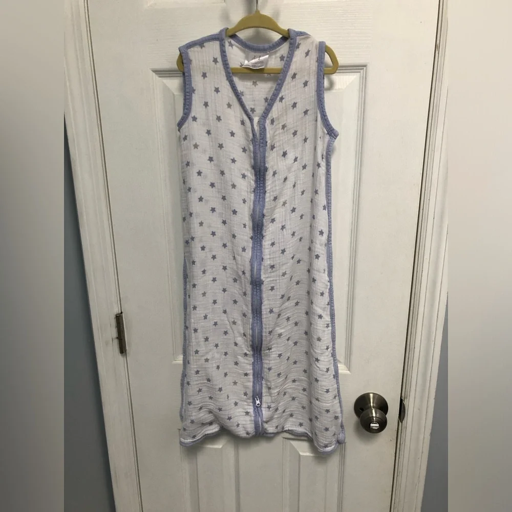 aden + anais Muslin Cotton Zip Baby Sleep Sack Stars Large 12-18 Months